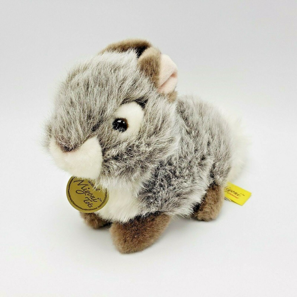 Baby Bunny Tan Miyoni Tots Aurora Plush Stuffed Animal 7" Easter Basket